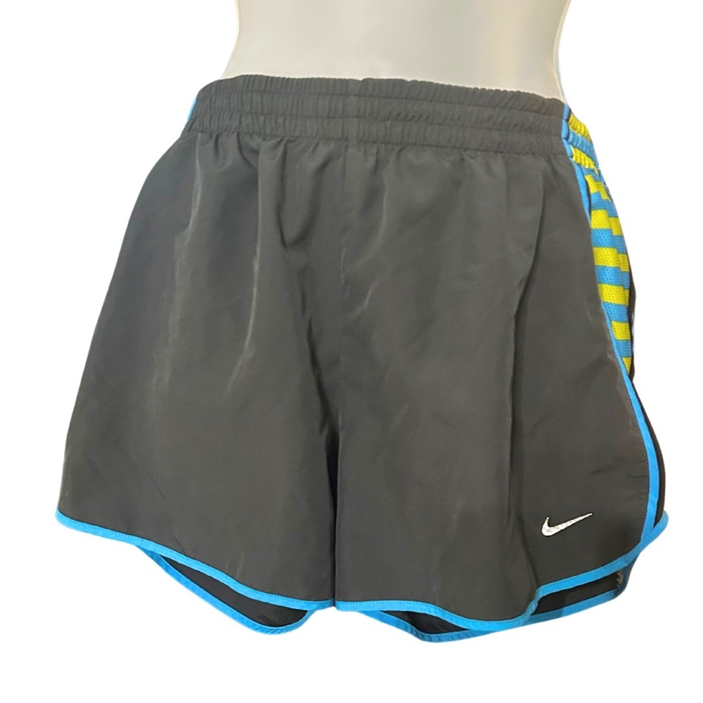 Nike Black and‎ Blue Athletic Shorts Size L